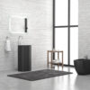 Νιπτήρας επιδαπέδιος MILOS 45D Black Matt KARAG Ø44x91cm