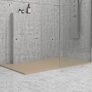 Ντουζιέρα ορθογώνια υψηλής αντοχής CLASSIC Beige KARAG 140x90cm