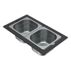 Μπολ ανοξείδωτο για νεροχύτη SINTESI Frame Inox KF012100IN ELLECI