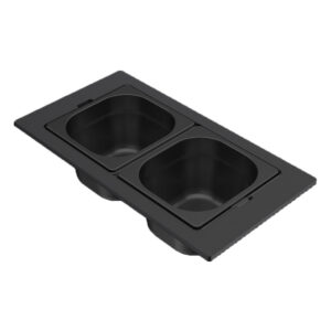 Μπολ ανοξείδωτο για νεροχύτη DIALOGO Frame Black KF022065BK ELLECI