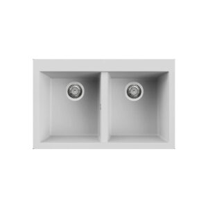 Νεροχύτης κουζίνας QUADRA 350 Bianco 68 ELLECI 79x50cm