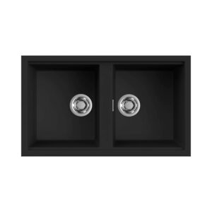 Νεροχύτης κουζίνας BEST 450 Black 86 ELLECI 86x51cm