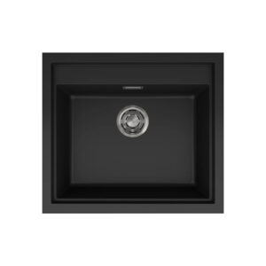 Νεροχύτης κουζίνας SINTESI 105 Black 86 ELLECI 57x50cm