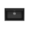Νεροχύτης κουζίνας SINTESI 130 Black 86 ELLECI 79x50cm