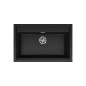 Νεροχύτης κουζίνας SINTESI 130 Black 86 ELLECI 79x50cm