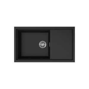 Νεροχύτης κουζίνας SINTESI 410 Black 86 ELLECI 86x50cm