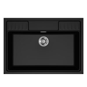 Νεροχύτης κουζίνας SPAZIO 900 Black 86 ELLECI 90x63,5cm