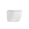 Λεκάνη αναρτώμενη rimless με κάλυμμα MILOS LT 046E White Glossy KARAG