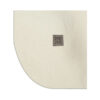 Ντουζιέρα ημικυκλική υψηλής αντοχής PIETRA Cream KARAG 90x90x2,5cm