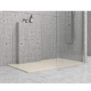 Ντουζιέρα τετράγωνη υψηλής αντοχής PIETRA Cream KARAG 80x80x2,5cm