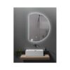 FRAMELESS MIRROR LED D-SHAPED 65x90 [LUNAR]