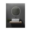 MIRROR LED WITH ALUM.FRAME 60Φ BRUSHED NICKEL [VISTA-03]