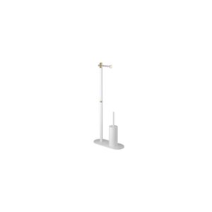 SINGLE POLE TOILET PAPER WITH BRUSH HOLDER  [TAILA-02]