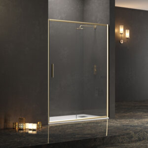 Καμπίνα από τοίχο σε τοίχο με διάφανο κρύσταλλο EFE 600 Gold KARAG 160x190cm