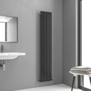 Θερμαντικό σώμα μπάνιου Black Matt MARCELLO 1800 KARAG 9,1x31x180cm