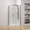 Καμπίνα ημικυκλική με διάφανο κρύσταλλο EFE 200 Silver KARAG 90x90x190cm