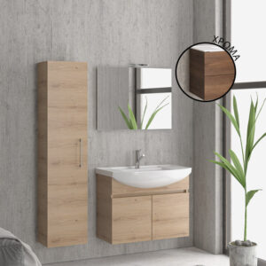 Βάση με δύο πόρτες Brown 8702 NEW BIANNA 80 KARAG 77x35x63cm