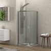 Καμπίνα τετράγωνη με διάφανο κρύσταλλο NEW FLORA 100 Cromo KARAG 90x90x170cm