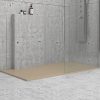 Ντουζιέρα ορθογώνια υψηλής αντοχής CLASSIC Beige KARAG 120x80cm