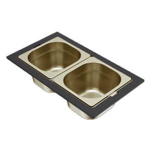 Μπολ ανοξείδωτο για νεροχύτη SINTESI Frame Gold KF012100GD ELLECI