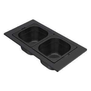 Μπολ ανοξείδωτο για νεροχύτη DIALOGO Frame Black KF022065BK ELLECI