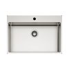 Νεροχύτης κουζίνας ανοξείδωτος COMPASS 700 Satinato ELLECI 74x51cm