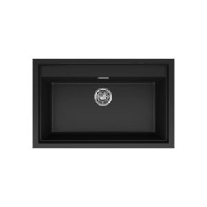 Νεροχύτης κουζίνας SINTESI 130 Black 86 ELLECI 79x50cm