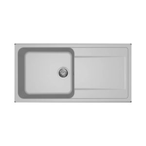 Νεροχύτης κουζίνας LIFE 480 Aluminium 79 ELLECI 100x50cm