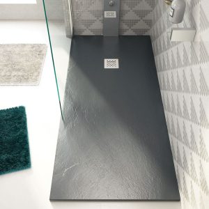 Ντουζιέρα τετράγωνη υψηλής αντοχής PIETRA Ardesia KARAG 80x80x2,5cm