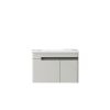 Βάση PVC με δύο πόρτες και νιπτήρα Light Grey NESSE 60 KARAG 60x47x50cm