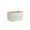 Βάση PVC με δύο συρτάρια Cream White SIMPLA 80 KARAG 80x50x50cm