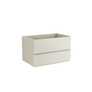 Βάση PVC με δύο συρτάρια Cream White SIMPLA 80 KARAG 80x50x50cm