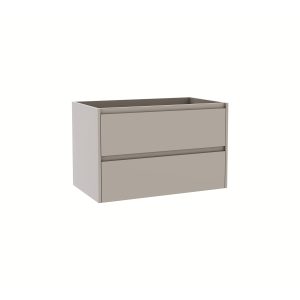 DYMA 80 Έπιπλο Μπάνιου 80cm White Ash με 2 Συρτάρια & Νιπτήρα KARAG