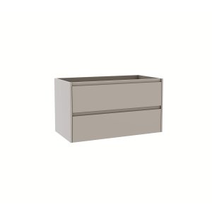 DYMA 90 Έπιπλο Μπάνιου 90cm White Ash με 2 Συρτάρια & Νιπτήρα KARAG