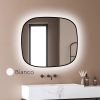 Καθρέπτης LED SHARON WHITE E30784CI 60x70cm αναστρέψιμος με τυπωμένο πλαίσιο KARAG